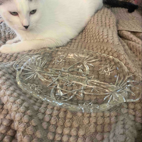 Anchor Hocking Star of David Relish Dish - Picture 1 of 2